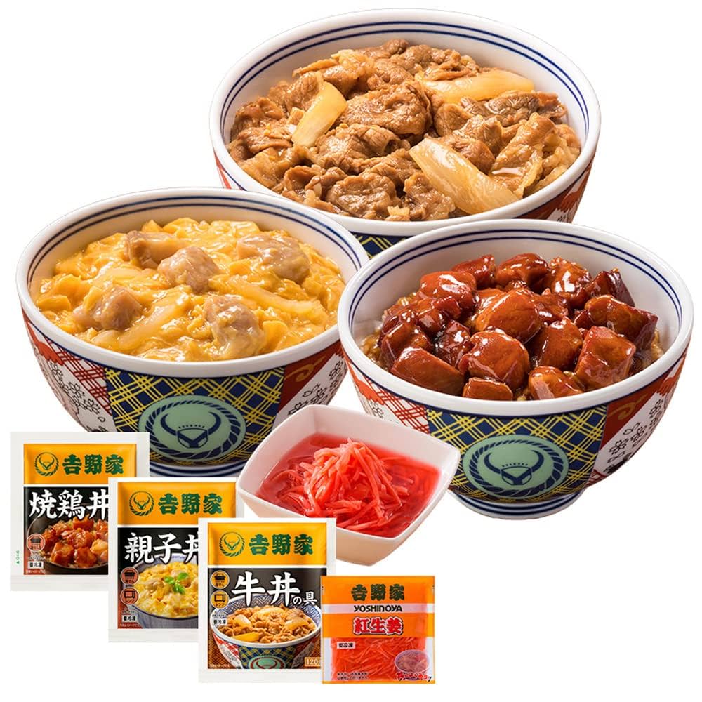 吉野家どんぶり　9個 Amazon | ［冷凍］吉野家 うしとり+紅生姜セット 計9袋 (牛丼